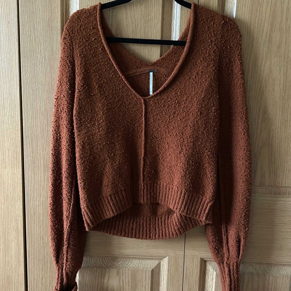 Free people rust colored sweater